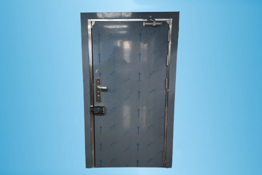 保密門生產廠家,4級雙開防盜門,?；穫}庫訂購安裝乙級防盜門實例